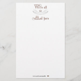 We're All Mad Here Stationery