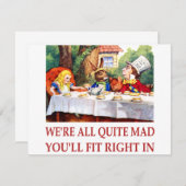 WE'RE ALL QUITE MAD, YOU'LL FIT RIGHT IN (Front/Back)
