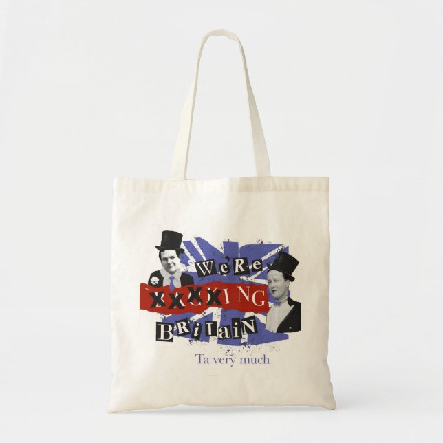 We're "Backing Britain" tote bag (Front)