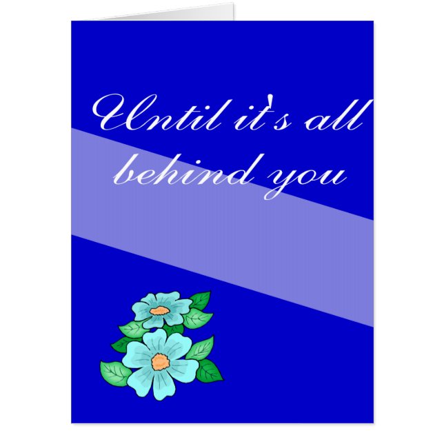 We're behind you with faith and God Card (Front)