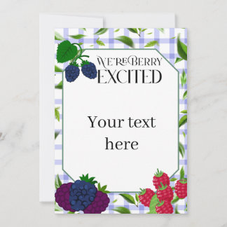 We're "Berry" Excited Invitation