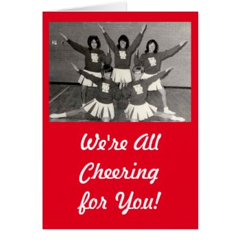 We're Cheering For You With Vintage Cheerleaders by SayWhatYouLike at Zazzle