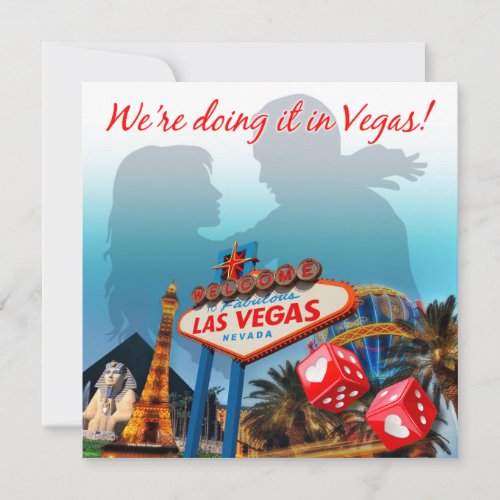 Were Doing it in Vegas Wedding Invitation