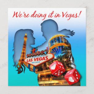 We're Doing it inVegas Wedding Invitation