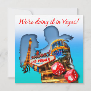 We're Doing it inVegas Wedding Invitation