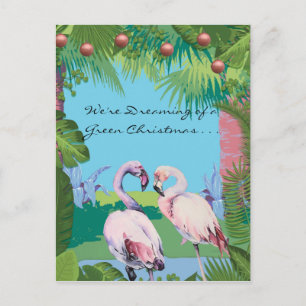We're Dreaming of a Green Christmas Personalized Postcard