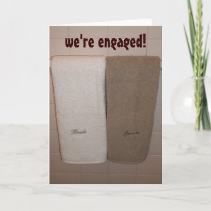 "We're Engaged!" announcement