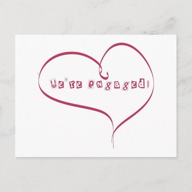 We're Engaged Announcement (Front)