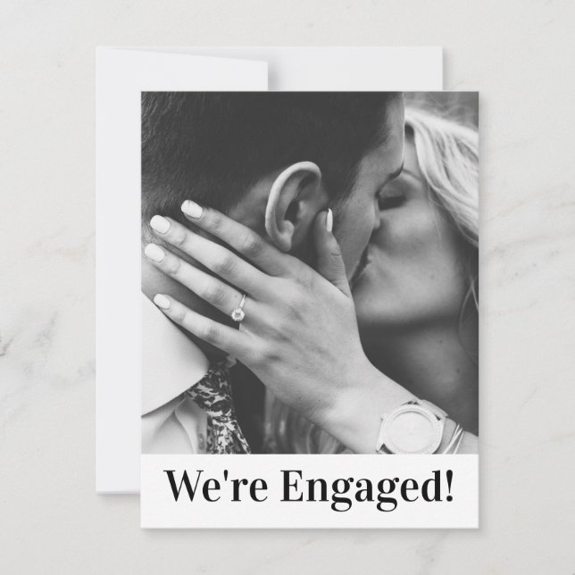 We're Engaged Announcement Personalize (Front)
