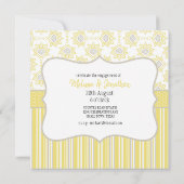 We're Engaged Bee Yellow and Grey Geometric (Back)