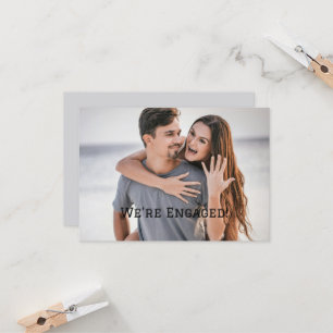 We're Engaged Engagement Announcement