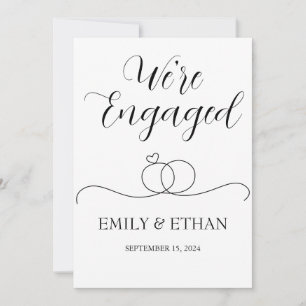 We're engaged engagement announcement cards