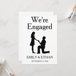 We're engaged engagement announcement cards
