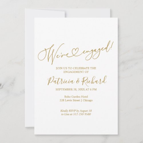 Were Engaged Engagement Party Invitation