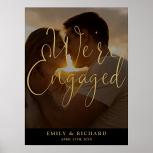 We're Engaged Engagement Party Photo Welcome Sign