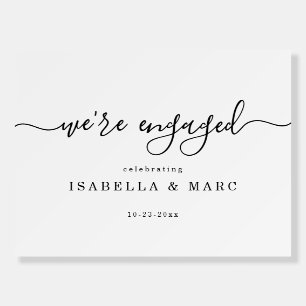 We're Engaged Engagement Party Welcome  Foam Board