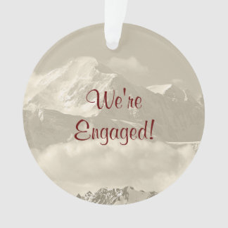 We're Engaged Keepsake for Engagement Ornament