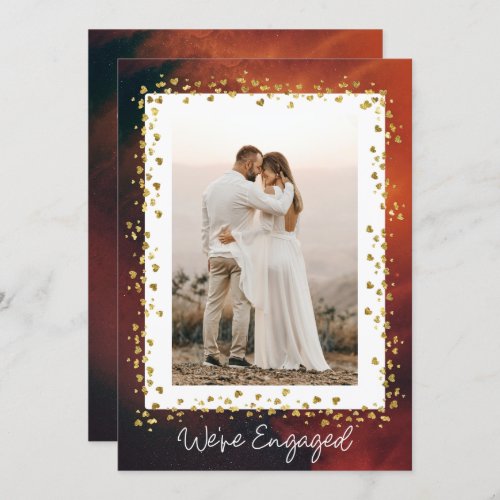 Were Engaged Personalized Photo Engagement Party Invitation