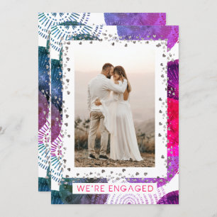 We're Engaged Personalized Photo Engagement Party Invitation