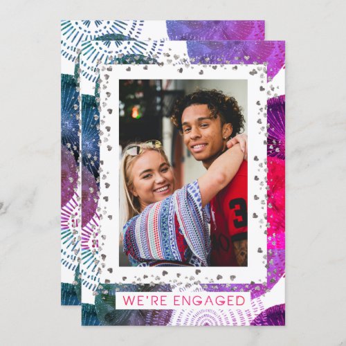 Were Engaged Personalized Photo Engagement Party  Invitation