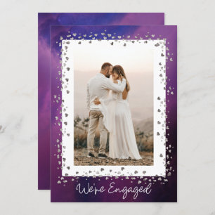 We're Engaged Personalized Photo Engagement Party Invitation