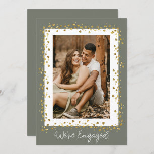We're Engaged Personalized Photo Engagement Party Invitation