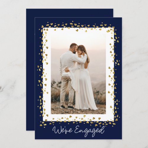 Were Engaged Personalized Photo Engagement Party Invitation