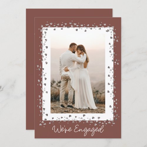 Were Engaged Personalized Photo Engagement Party Invitation