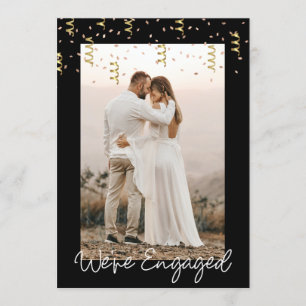 We're Engaged Personalized Photo Engagement Party Invitation