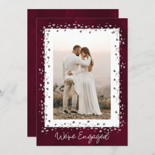We're Engaged Personalized Photo Engagement Party Invitation