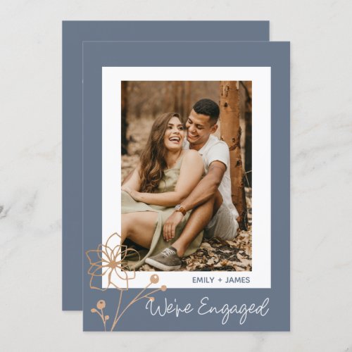 Were Engaged Personalized Photo Engagement Party Invitation