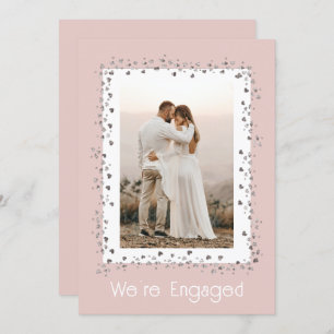 We're Engaged Personalized Photo Engagement Party Invitation