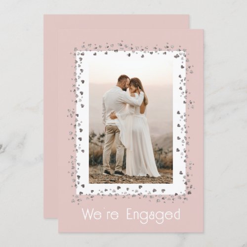 Were Engaged Personalized Photo Engagement Party Invitation