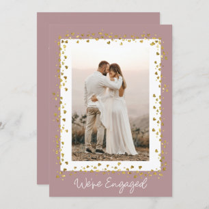 We're Engaged Personalized Photo Engagement Party Invitation