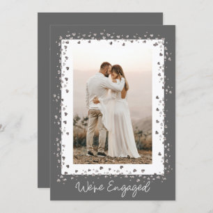 We're Engaged Personalized Photo Engagement Party Invitation
