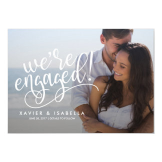 We're Engaged! | Photo Engagement Announcement