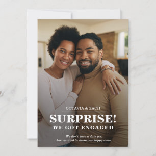 We're Engaged Photo Engagement Announcement