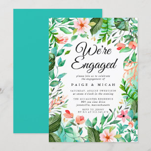 We''re Engaged Tropical Engagement Announcement