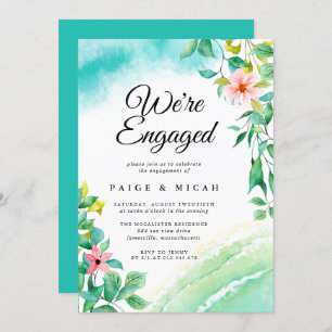 We''re Engaged Tropical Engagement Announcement