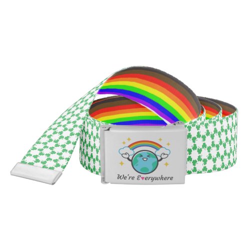 Were Everywhere LOVE Pride LGBTQ Belt