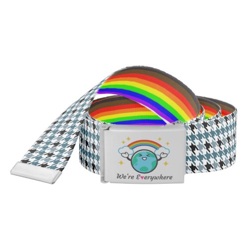 Were Everywhere LOVE Pride LGBTQ Belt