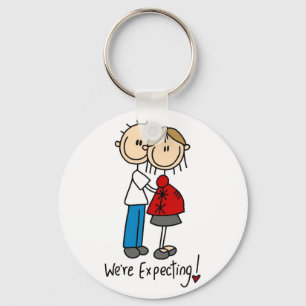 We're Expecting Baby Tshirts and gifts Keychain