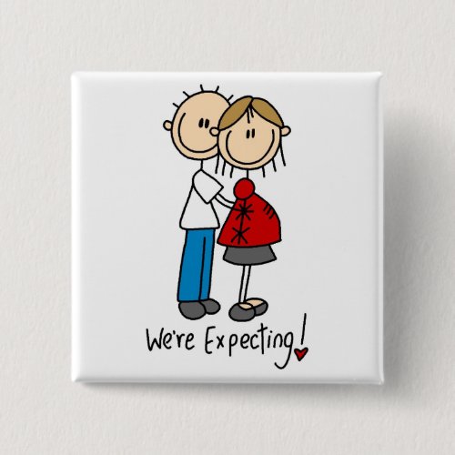 Were Expecting Baby Tshirts and gifts Pinback Button