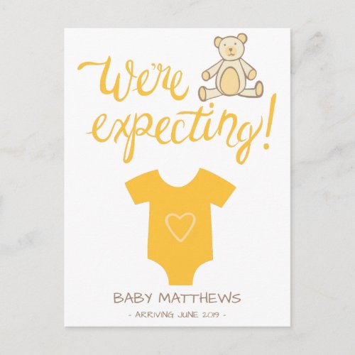 Were Expecting Bear Baby Announcement