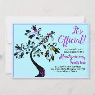 We're Expecting It's Official Flowering Tree Baby Announcement