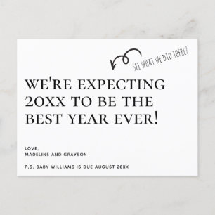 We're Expecting Pregnancy Announcement New Year