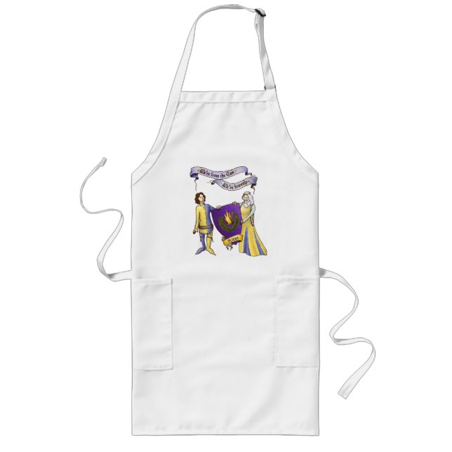 We're Friendly Long Apron (Front)