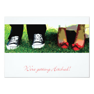 Getting Hitched Invitations Announcements Zazzle Getting Hitched Rustic Wood Wedding Invitations