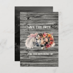 We're Getting Hitched Western Wedding Save The Date