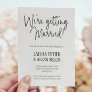 We're Getting Married Casual Beach Wedding Invitation